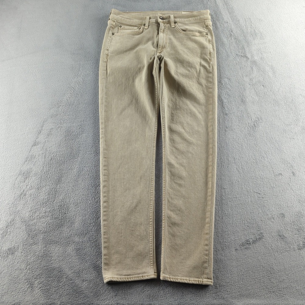 Rag & Bone Jeans Mens 31x32 Tan FIT 2 Slim Straight Denim Made in USA Cotton